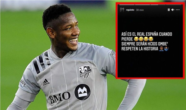 Romell Quioto se ríe del Real España tras perder el clásico contra Olimpia