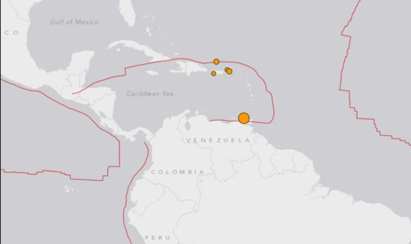 Sismo de 5,6 grados sacude la costa oriental de Venezuela