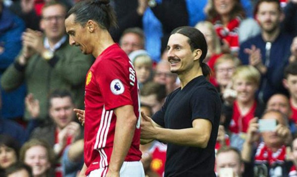Ibrahimovic encontró a su doble en pleno partido