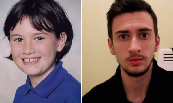 La transformación de una niña en un hombre