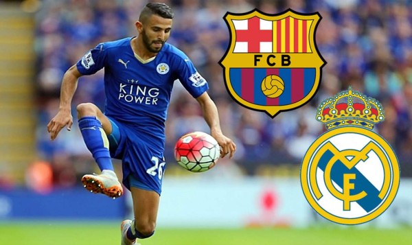 Barcelona y Real Madrid en duelo por el crack Riyad Mahrez
