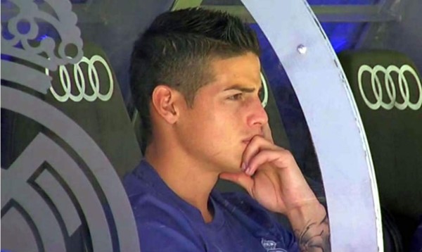 James iba de titular ante Eibar, pero se lesionó en el calentamiento