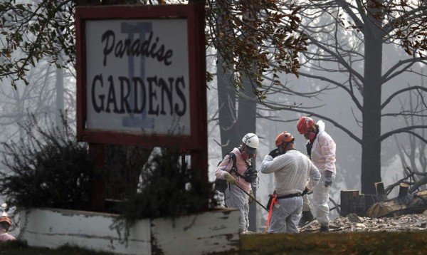 Número de desaparecidos por incendio en California sube a más de 1.000 personas