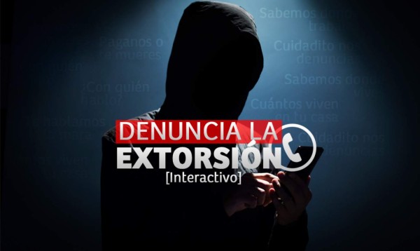 Denuncia la extorsión desde este interactivo