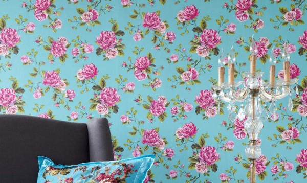 Tapices y paredes con motivos florales