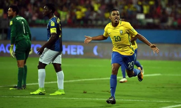 Honduras es goleada por Brasil y dice adiós al Mundial Sub-17