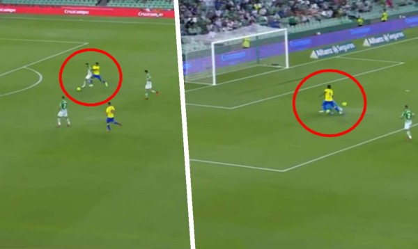 'Choco' Lozano consiguió el penal con el que Cádiz comenzó ganando ante Betis.