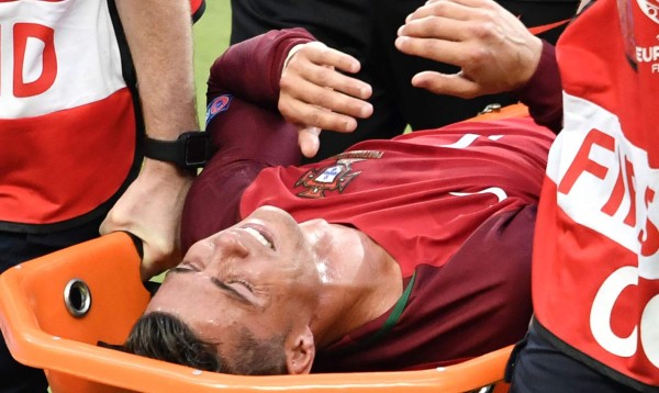 Cristiano Ronaldo se marchó entre lágrimas en la final de la Euro
