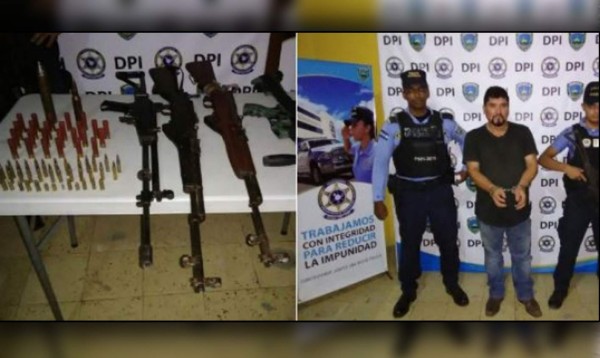 Capturan a individuo con armas de uso prohibido en El Progreso