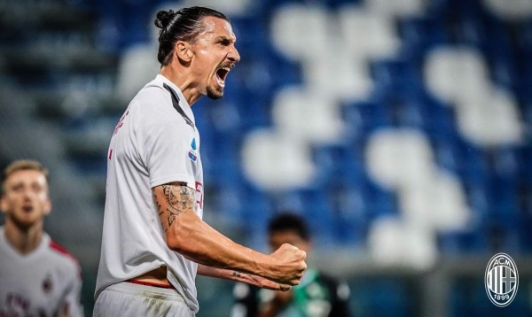 Ibrahimovic se luce con doblete y el Milan sella clasificación a Europa League