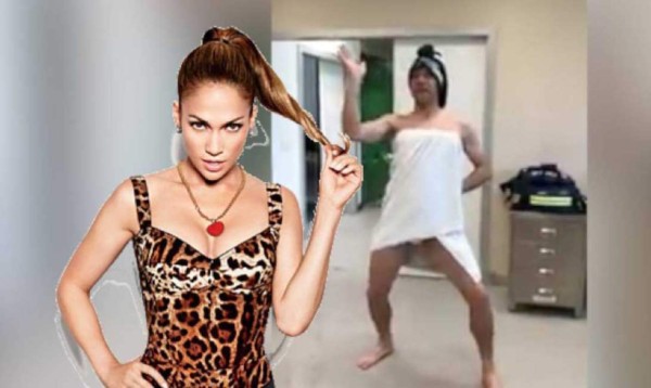 Video: Futbolista imita a Jennifer López y le lanza peculiar reto