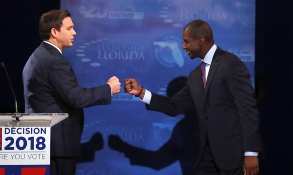 El demócrata Gillum acepta derrota ante republicano DeSantis para gobernador de Florida