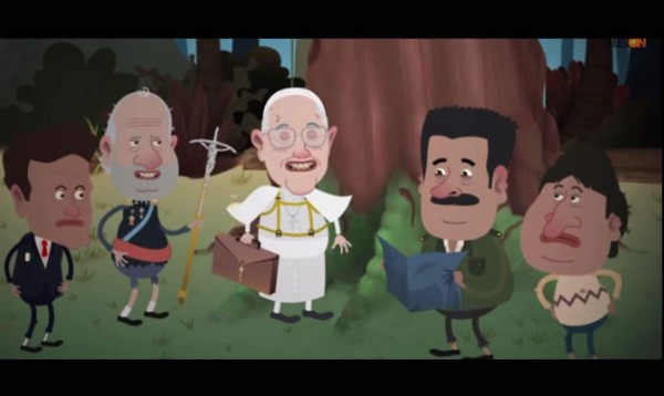 Papa Francisco llega a la Isla Presidencial y trata de convertir a presidentes