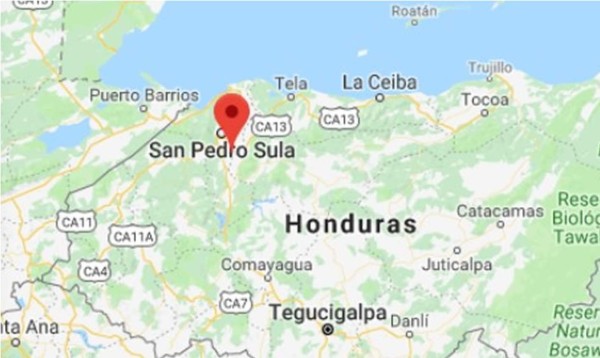 Acribillan a un joven en las cañeras de San Manuel, Cortés