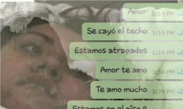 Sus mensajes de WhatsApp permitieron su rescate bajo escombros  