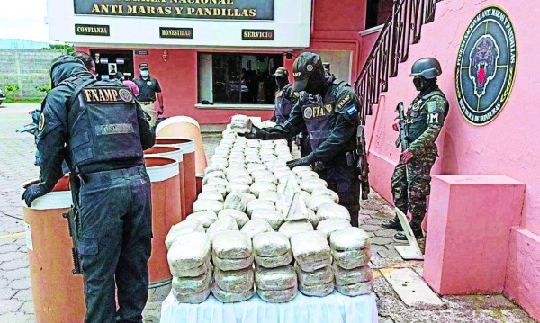 Incautan cargamento de marihuana valorado en un millón de lempiras en Tegucigalpa