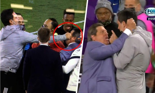 'Piojo' Herrera enloquece y se va a los golpes con un auxiliar de Los Angeles FC