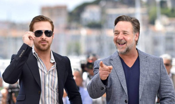 Russell Crowe y Ryan Gosling reparten risas en 'The nice guys'