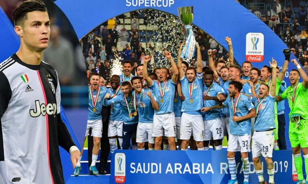 Lazio amarga a la Juventus de Cristiano Ronaldo y conquista su quinta Supercopa de Italia