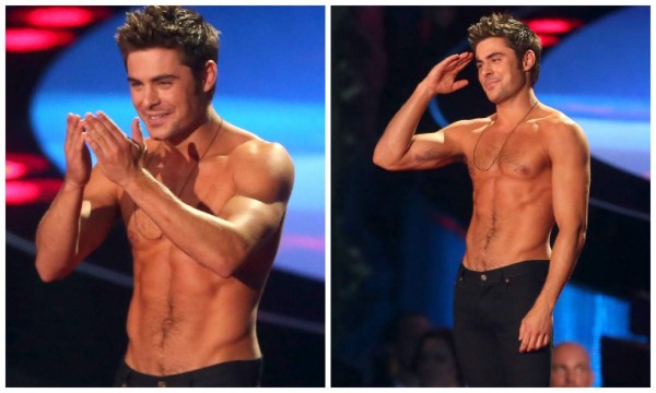 Zac Efron calienta los MTV Movie Awards