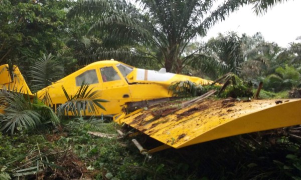 Honduras: Avioneta se estrella en campo bananero de El Progreso