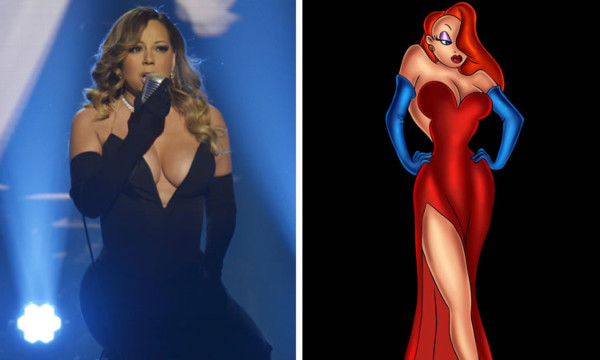 Mariah Carey luce un escote a lo Jessica Rabbit