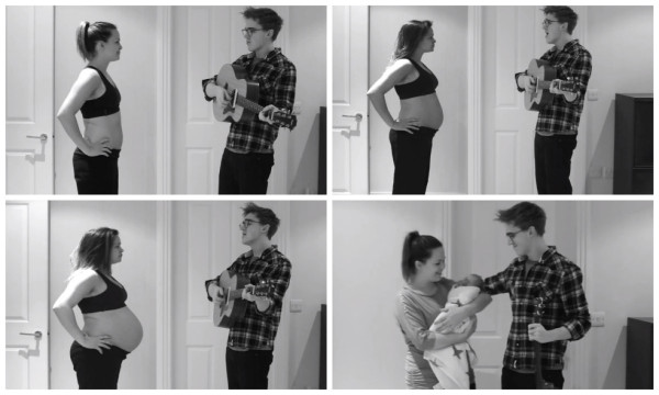 Nueve meses de embarazo en tres minutos