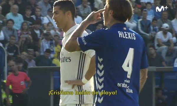 A Cristiano le gritaron 'Balón de playa' y así reaccionó el portugués