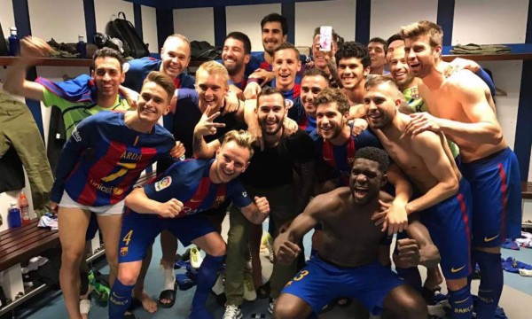 La videollamada de Messi a Neymar para celebrar en el vestuario del Bernabéu