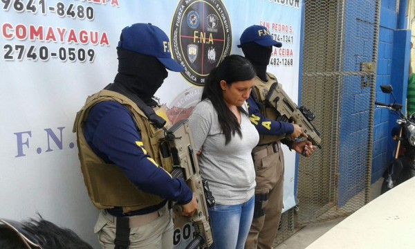 Cae presunta extorsionadora en Tegucigalpa