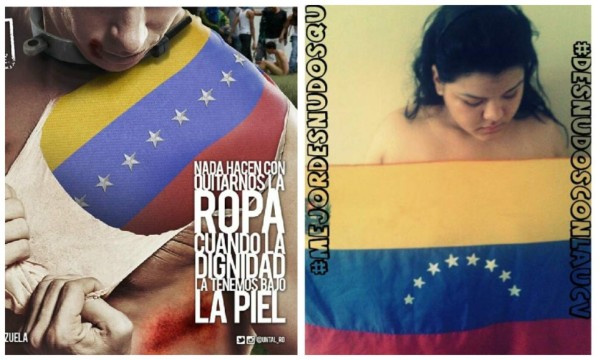 Venezolanos se desnudan como protesta contra Maduro