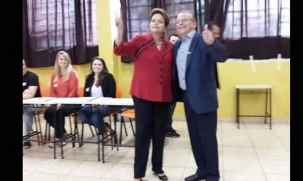 Rousseff vota con la idea de tener que disputar una segunda vuelta