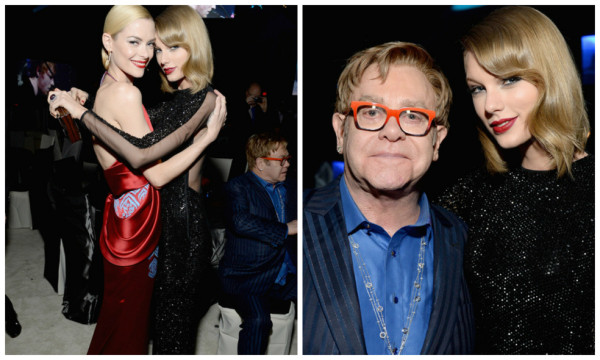 Lady Gaga y Britney Spears en la fiesta de Elton John