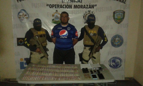 Capturan a supuesto jefe de la MS-13 con 91 mil lempiras