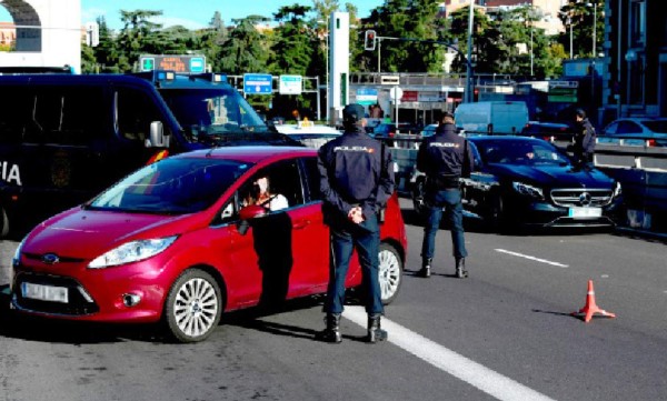 Madrid con movilidad limitada y temor al desplome económico