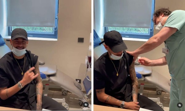 Neymar se vacuna contra el Covid-19 y desea que inyecciones lleguen rápido a todos en el mundo