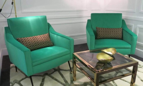 Sofás en verde, una buena elección