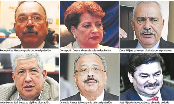 Los ocho eternos diputados que se aferran al Poder Legislativo
