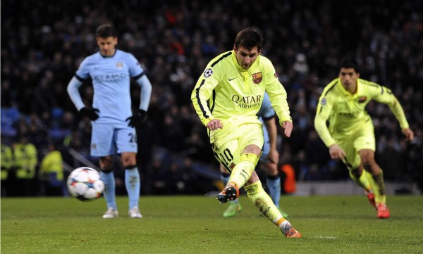 Video: El penal que falló Messi contra Manchester City