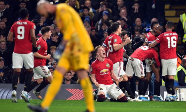 El Manchester United eliminó al Chelsea con doblete de Marcus Rashford. Foto AFP