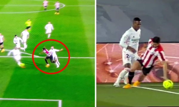 ¡Polémica! Los penales que no pitó el árbitro ni el VAR en el Real Madrid-Athletic de Bilbao