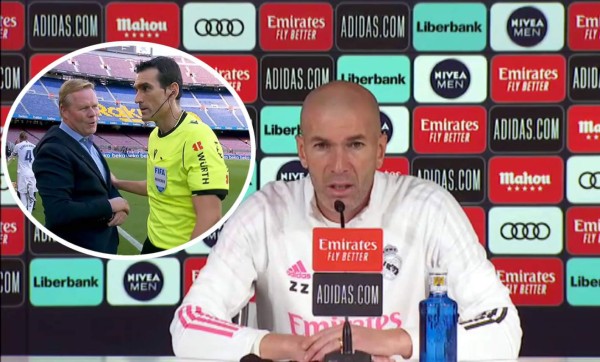 Zidane responde a las quejas de Koeman: 'Me molesta que siempre se hable de los árbitros'