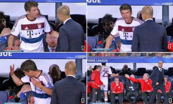 Müller y Guardiola tuvieron una bronca en pleno Barça-Bayern
