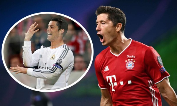 Robert Lewandowski podría romper el récord goleador de Cristiano Ronaldo en la Champions League.