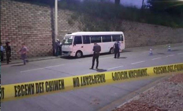 Ayudante de bus muere acribillado en Tegucigalpa