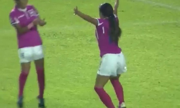 VIDEO: Elexa Bahr festejó un gol bailando punta