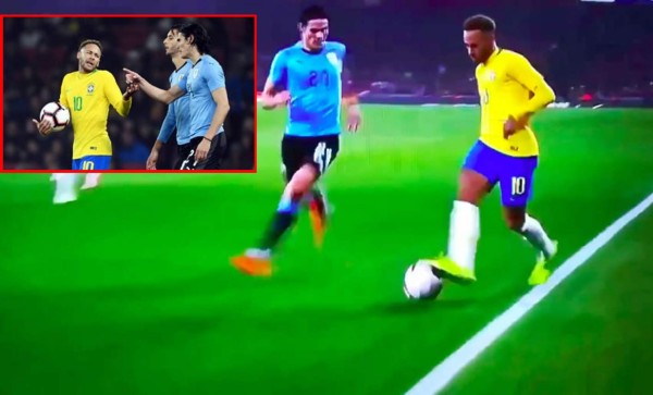 Neymar y Cavani protagonizan otra pelea: el brasileño le hizo un caño y así reaccionó el uruguayo