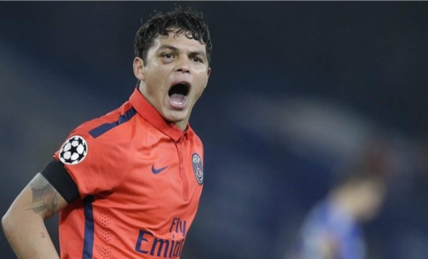 Thiago Silva, baja en el PSG para enfrentar al Barcelona