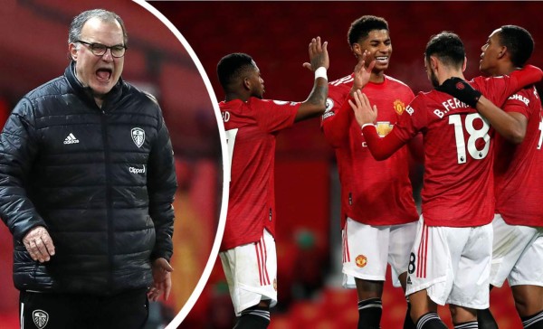 Manchester United endosa media docena de goles al Leeds de Bielsa