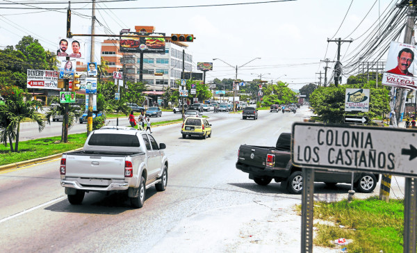 Conductores identifican 17 puntos críticos en bulevares de San Pedro Sula